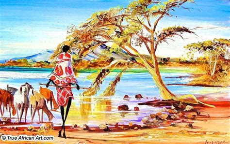 African Paintings For Sale By African Artist Albert Lizah African