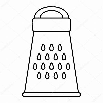 Cheese Grater Icon Kitchen Illustration Drawing Clip