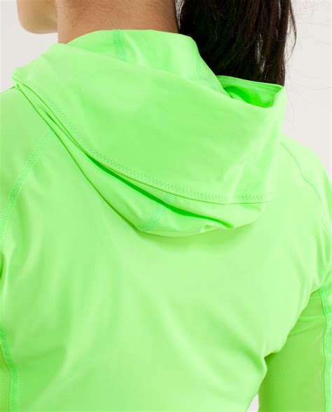 lululemon runbeam hoodie zippy green lulu fanatics