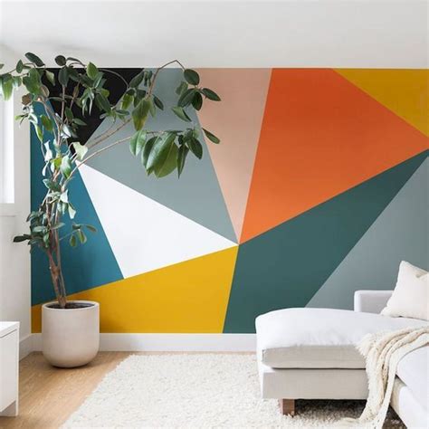 60 Best Geometric Wall Art Paint Design Ideas 1 33decor Bedroom