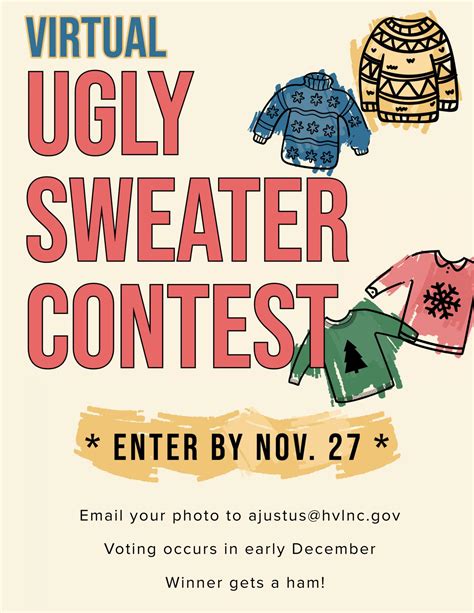 Ugly Sweater Contest Cartoon