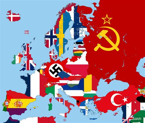 Europe 1936 Flag Map By Craz65 On Deviantart