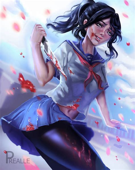 [yandere simulator] ayano aishi by prealle on deviantart