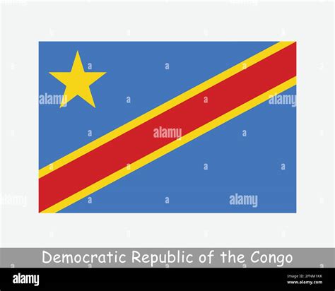 National Flag Of The Democratic Republic Of The Congo Drc Congo