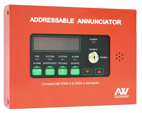 Addressable fire alarm Annunciator Panel Repeater - Asenware LTD