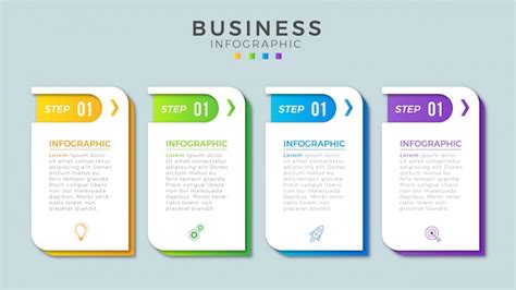 Premium Vector Infographic Steps 4 Design Business Templates