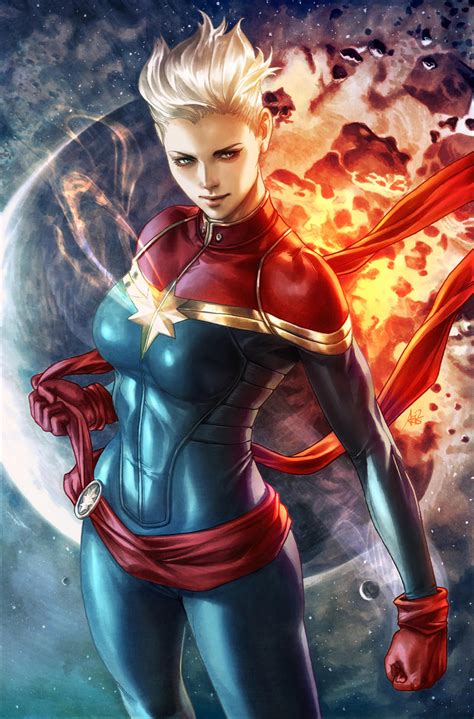 Captain Marvel By Artgerm On Deviantart