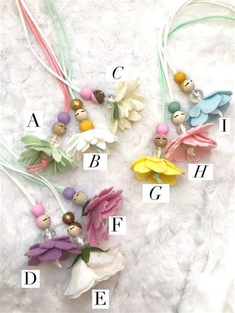 Fairy Necklace Flower Necklace Dance Recital T Ballerina Etsy