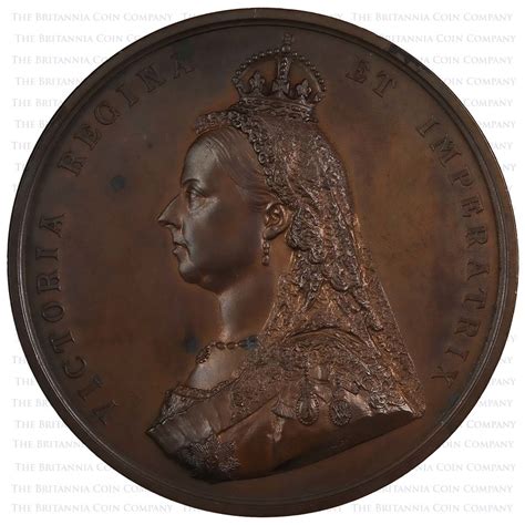1887 Victoria Golden Jubilee Boehm Leighton Large Bronze Medal The