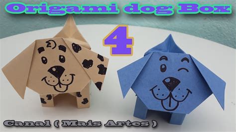 Como Fazer Origami Caixinha De Cachorro Youtube