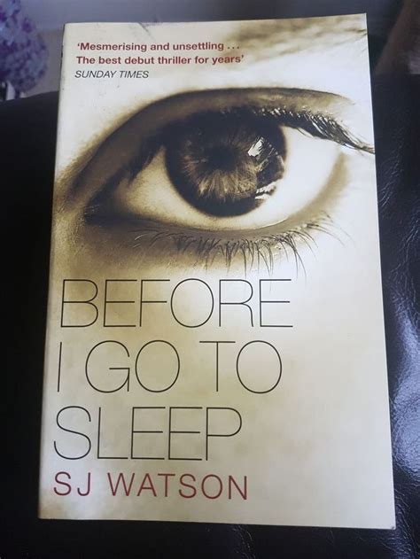 Before I Go To Sleep By S J Watson Paperback 2012 For Sale Online