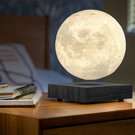 Buy Gingko Smart Rotating Moon Lamp Black About Living