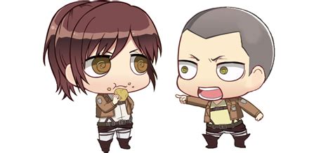 Image Result For Aot Connie And Sasha Chibi Anime Chibi Attack On