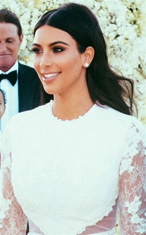 Exclusive Kim K S Makeup Artist Dishes On Her Bridal Beauty Look E Online