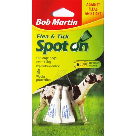 Dog Larger Puppy Bob Martin Spot On Flea And Tick Treatment Over 15kg