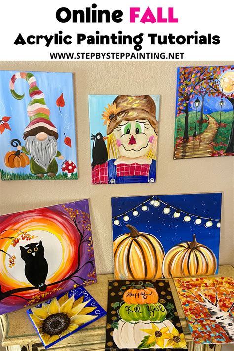 Fall Canvas Paintings Easy Canvas Painting For Beginners Step By Step