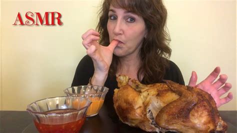 Asmr Eating A Rotisserie Chicken Mukbang Youtube