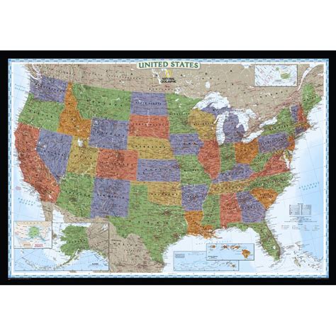 National Geographic Maps United States Decorator Wall Map And Reviews