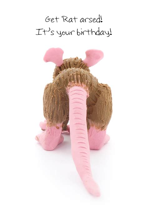 Rat Arsed Birthday Card