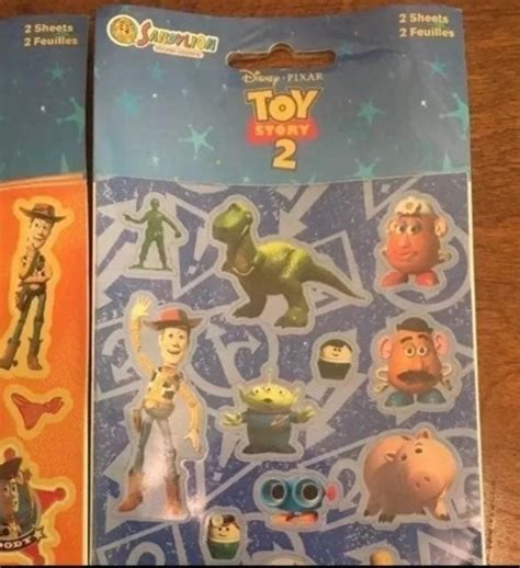 Vintage Toy Story 2 Stickers Sandylion Full Set Of 3 Sealed Etsy