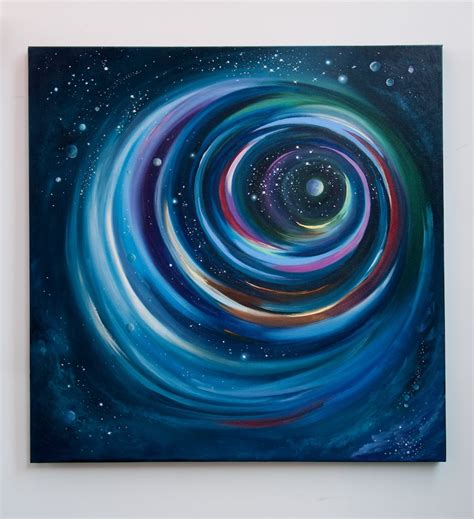 Galaxy Oil Painting Large Abstract Painting Original Art Space Etsy