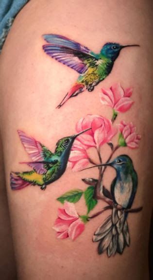 Hummingbird Flying Tattoo