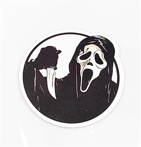 Scream 90s Horror Ghost Face Prescott Sticker Decal Etsy