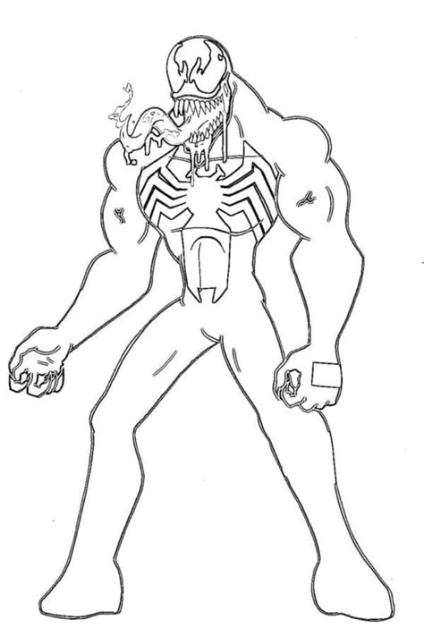 Mighty Venom Coloring Page Free Printable Coloring Pages For Kids