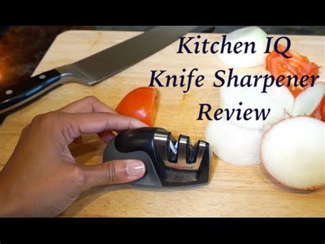 This kitchen iq manual sharpener is perfect for all types of kitchen knives ! Kitchen IQ 50009 Edge Grip 2 Stage Knife Sharpener Review ...