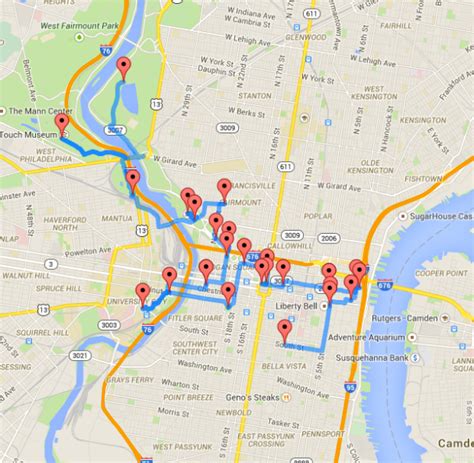 Pdf maps with links to accommodation, transportation mytouristmaps.com: Take an optimized walking tour of Philly | PhillyVoice