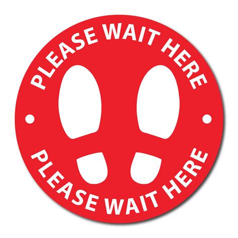 Please Wait Here Signs Social Distancing Signs Canada