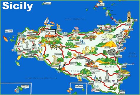 Printable Map Of Sicily Free Printable Maps