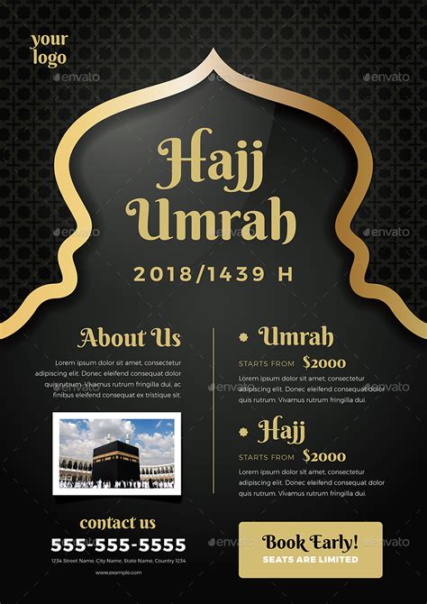 Umrah And Hajj Flyer Template Print Templates Graphicriver