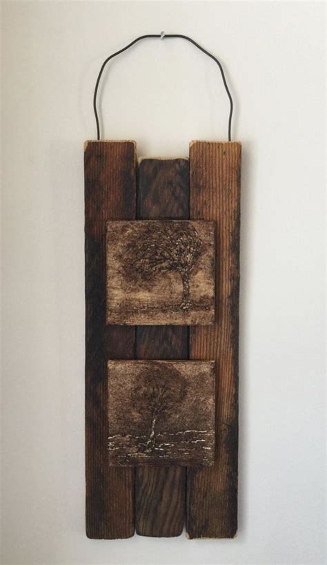 Rustic Wood Decor Primitive Wall Art Nature Inspired Tree Home Decor