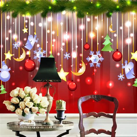 Buy Large Merry Christmas T Festival Mural 3d Wall