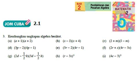 Jawapan Buku Teks Matematik Tingkatan 2 Bab 9