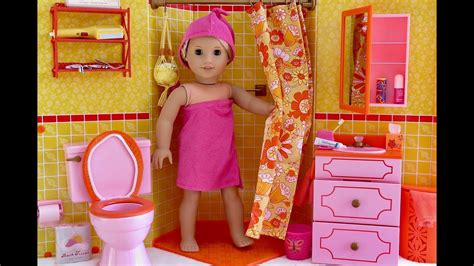 Opening American Girl Doll Julies Bathroom And Vanity Set ~ New Review