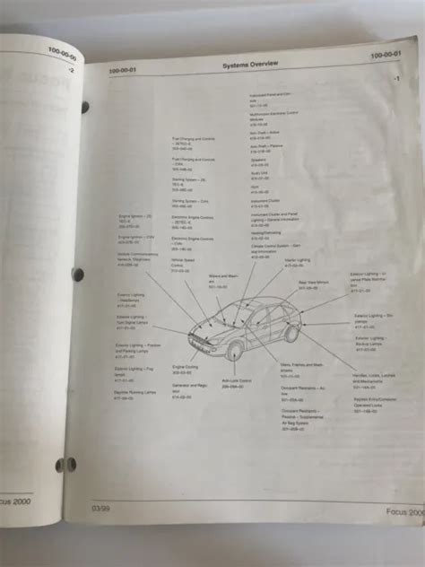 Ford Focus Wiring Diagrams Pinouts Schematics Shop Service Manual
