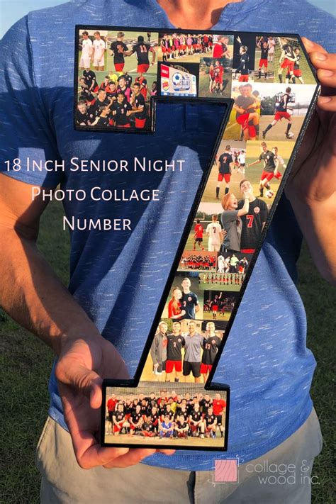 Soccer Senior Night Photo Collage Number Ts For Athletes Senior