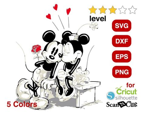 Mickey Minnie Svg Eps Dxf Mickey Minnie Png For Cricut Etsy