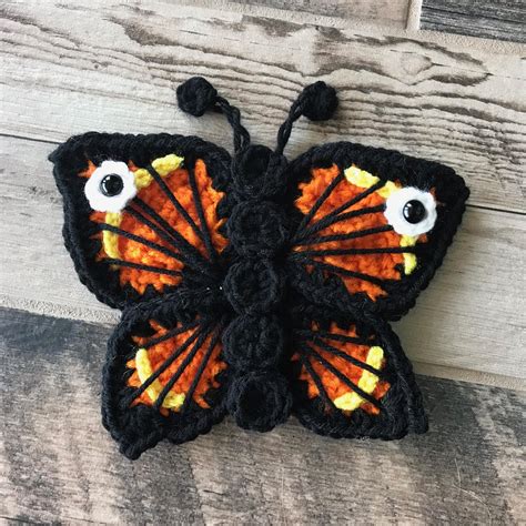 Butterfly Crochet Pattern Crocheted Pattern Instant Pdf