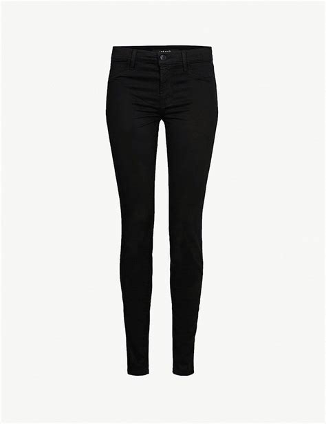 J BRAND 485 Luxe Sateen Super Skinny Mid Rise Jeans Selfridges Com