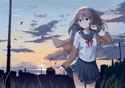 80 Wallpaper Anime Girl School Pictures Myweb