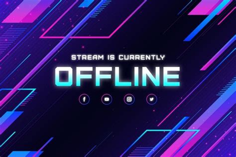 Download Abstract Offline Twitch Banner For Free Logo Design Video