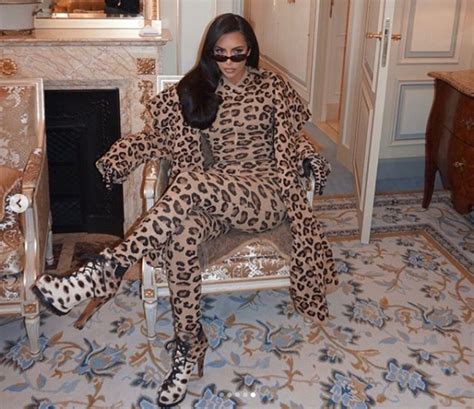 Kim Kardashian Flaunts Her Enviable Curves As She Poses In Head To Toe