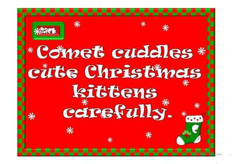 Christmas Tongue Twisters Worksheet Free Esl Projectable Worksheets