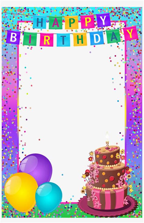 All images is transparent background and free download. Happy Birthday Frame, Happy Birthday Images, Birthday ...