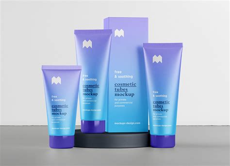 Download Free Cosmetic Tube Mockup PSD Set - Good Mockups
