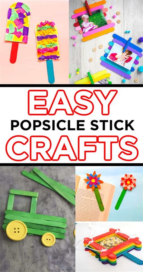 25 Easy Popsicle Stick Crafts For Kids Made With Happy