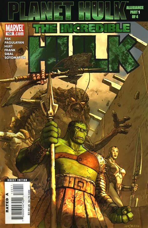Incredible Hulk 100 Planet Hulk Allegiance Part 1 Of 4 Issue